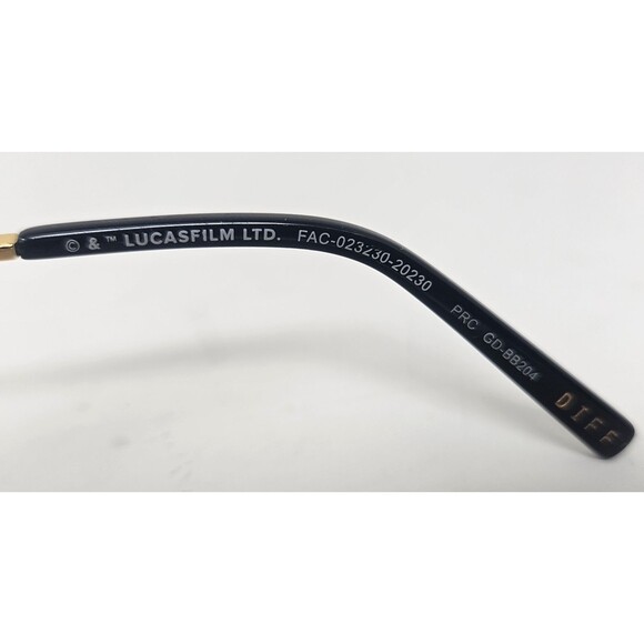 DIFF Eyewear x Star Wars Glasses C-3PO Gold Frames Only + Case & Cleaning Cloth - Picture 7 of 7